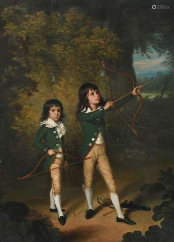 Arthur William Devis (1762-1822) Portrait of two boys, weari...