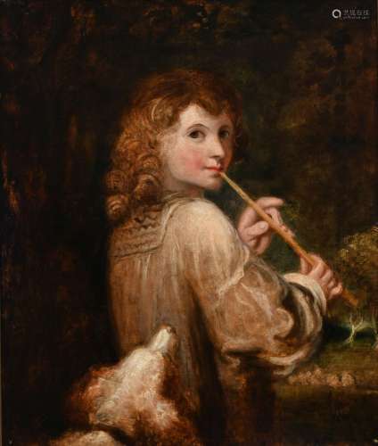 Circle of Sir Joshua Reynolds Shepherd Boy, `The Piping Boy`...