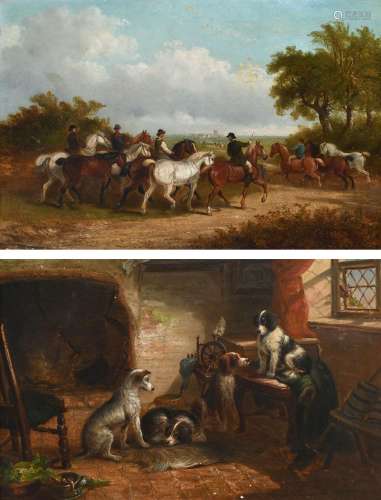 Thomas Smythe (1825-1907) Going to the horse market; Dogs in...