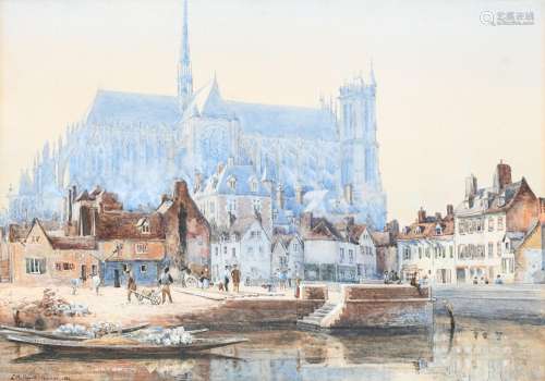 Leonard Marlborough Powell (act.1882-1916) View of Amiens, w...