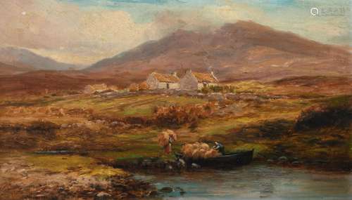 Alexander Williams RHA (Irish 1846-1930) Rural landscape wit...