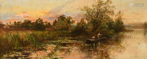 Charles James Lewis RI (1830-1892) On the Thames near Aston ...