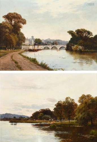 Alfred de Breanski Snr (1852-1928) Richmond on the Thames; T...