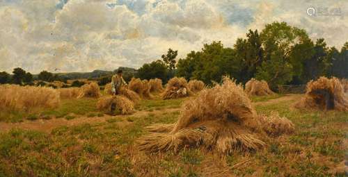 John Clayton Adams (1840-1906) Harvest time Signed and dated...