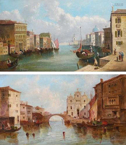 William George Meadows (c.1825-1907) View on the Grand Canal...