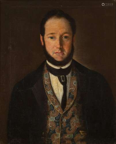 Spanish school, ca.1830."Portrait of a gentleman.Oil on...