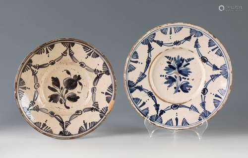 Two plates from the Arracada series; Catalonia, late 18th ce...