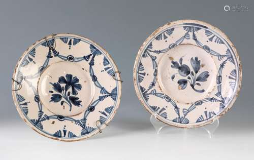 Two plates from the Arracada series; Catalonia, late 18th ce...