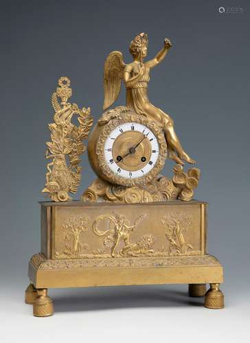 Table clock, Empire period. France, early 19th century.Gilt ...