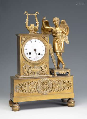 Table clock, Empire period. France, early 19th century.Gilt ...