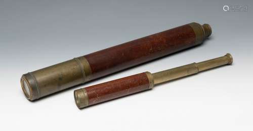Two English George III spyglasses. First quarter of the XIXt...