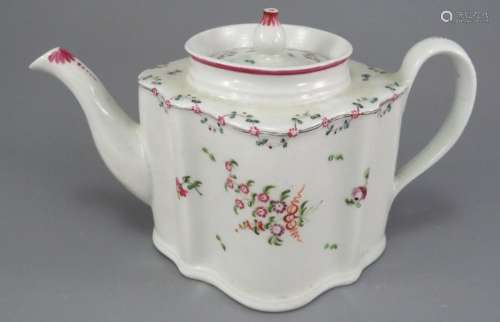 A late eighteenth century hand-painted Newhall porcelain pat...