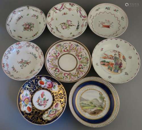 A group of late eighteenth, early nineteenth porcelain hand-...