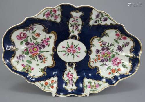 A late eighteenth century porcelain hand-painted Worcester S...