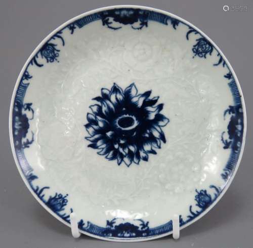 An eighteenth century blue and white transfer-printed Worces...