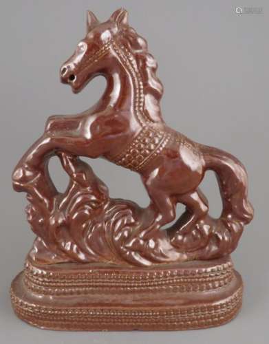 An early to mid-nineteenth century salt glazed horse, possib...