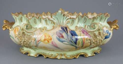 A late nineteenth century Royal Crown Derby porcelain floral...