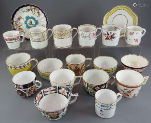 A group of mainly early nineteenth century Derby porcelain t...