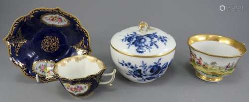 A group of mid to late-nineteenth century Meissen porcelain ...