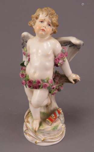 A fine quality mid-nineteenth century hand-painted Meissen p...