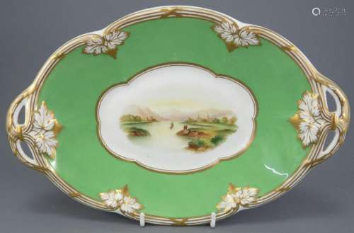 An early nineteenth century porcelain hand-painted Davenport...