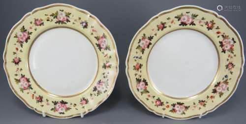 Two early nineteenth century porcelain hand-painted Chamberl...