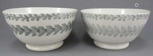 Two early to mid-nineteenth century spongeware bowls, probab...