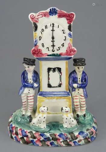 An early nineteenth century hand-painted Yorkshire clock gro...