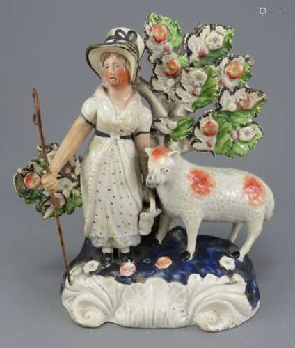 An early nineteenth century Staffordshire pearlware bocage f...