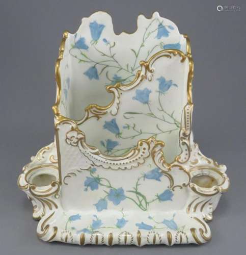 A late-nineteenth century Copeland porcelain desk stand, c. ...