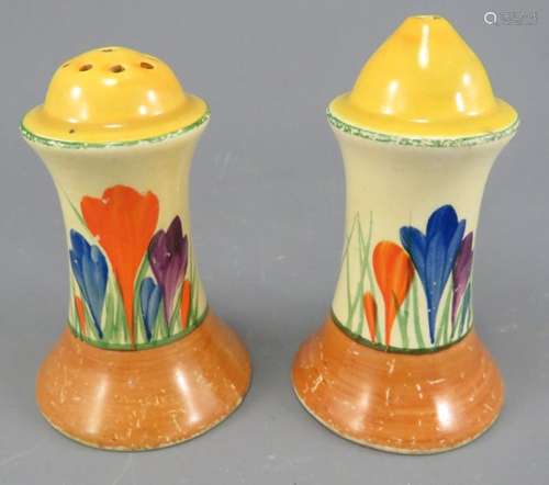 Early twentieth century Clarice Cliff Bizarre Crocus pattern...