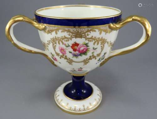 An early twentieth century Cauldon porcelain footed tyg, c. ...