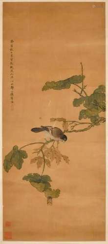 After Zou Yigui (1688-1772) Flowers & Bird