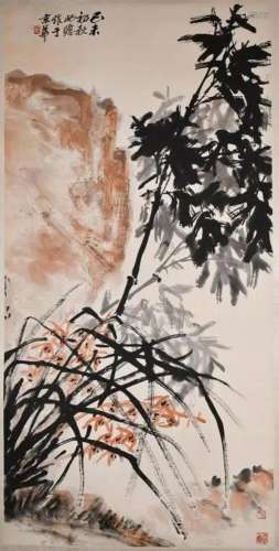Zhu Qizhan (1892-1996) Orchid and Bamboo
