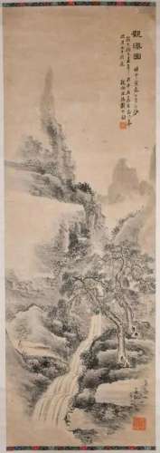 Cheng Zhuyun(1874-1934) Waterfall
