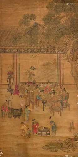 After Wu Jun Figures Hanging Scroll