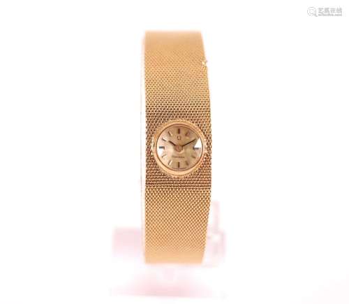 Omega montre de dame en or (750). Poids brut : 43.10 gr (pet...