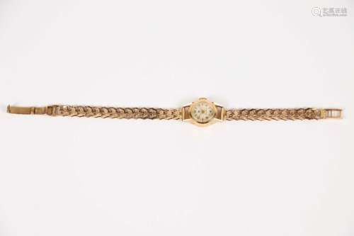 LIP montre bracelet de dame en or (750) à mouvement mécaniqu...