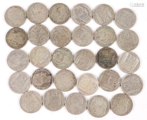 29 pièces de 10 francs argent type Turin (1934)