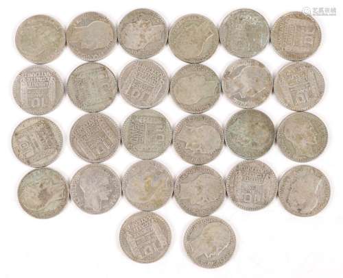 26 pièces de 10 francs argent type Turin (1930)
