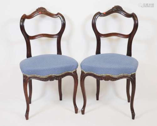 Paire de chaises de style Louis XV, Epoque 1900