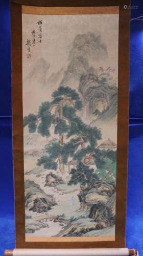 VINTAGE HAND PAINTED CHINESE SCROLL/PAINTING