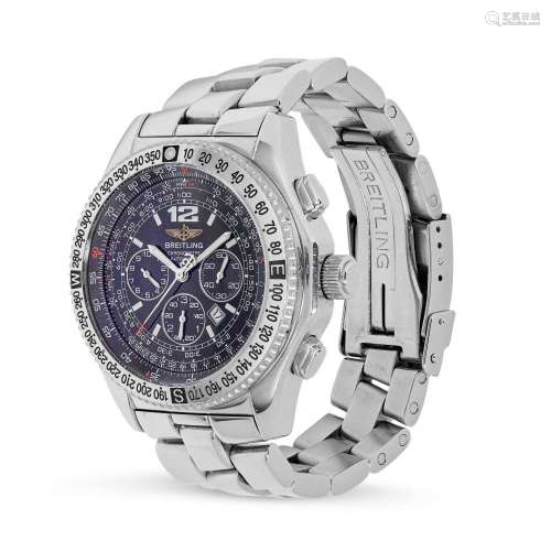 BREITLING, A B-2 CHRONOGRAPH AUTOMATIC WRISTWATCH stainless ...