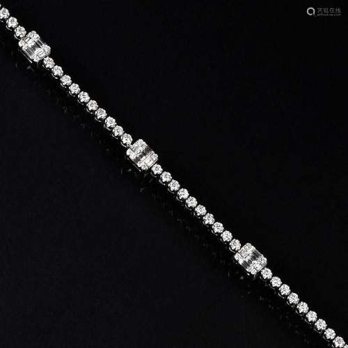 A Diamond Bracelet.