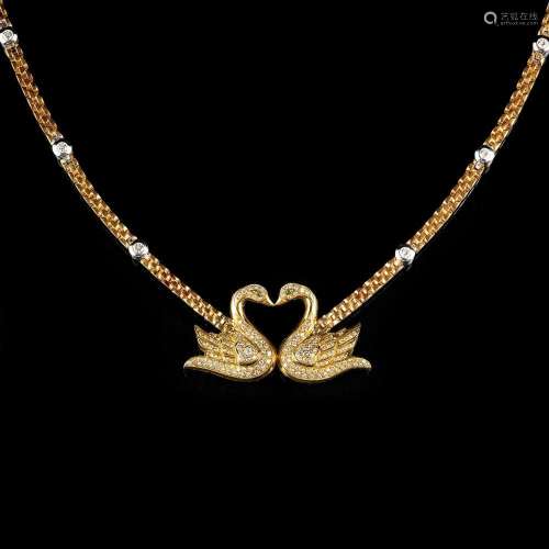 A Diamond Necklace  Swan .
