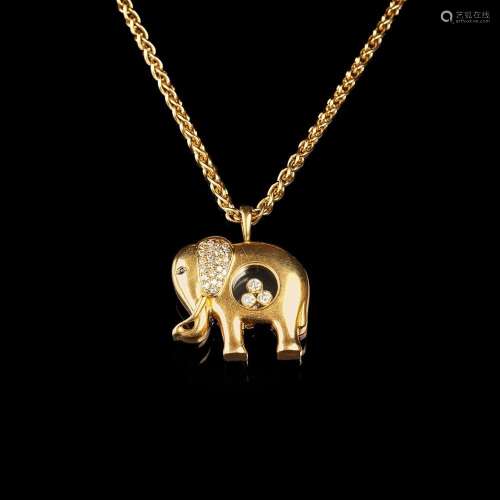 Chopard A Pendant  Elephant Happy Diamonds .