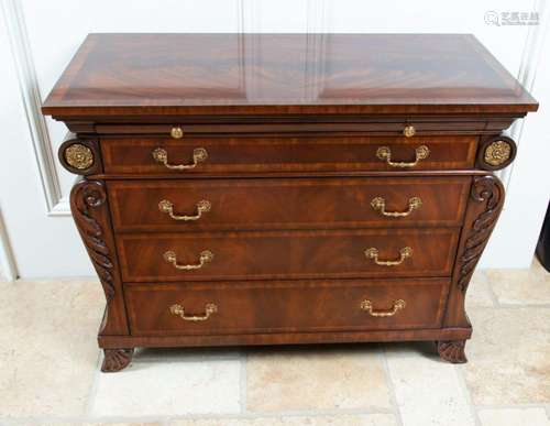 MAITLAND-SMITH MAHOGANY CHEST, H 32", W 40", D 19&...