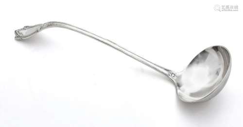 TIFFANY & CO. STERLING PUNCH OR SOUP LADLE, CIRCA 1890 L...