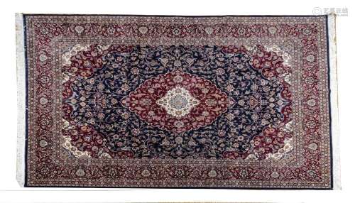 FINELY HAND WOVEN EGYPTIAN CARPET W 9 8" L 13 2