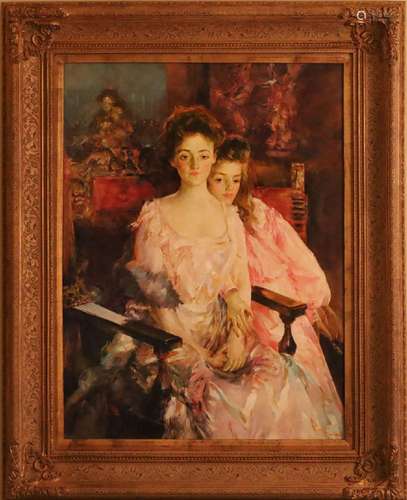 AFTER JOHN SINGER SARGENT, ROY ALLISON, OIL ON CANVAS, H 39&...